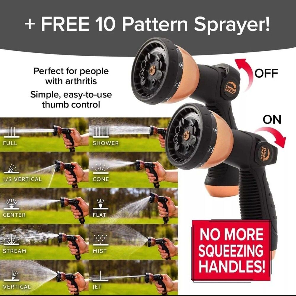 Share Pocket Hose Copper Bullet Expandable 25 Ft with Thumb Nozzle As Seen on TV - Picture 10 of 10